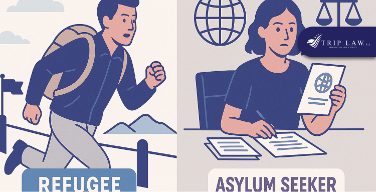 In which situation can you ask for refugee or asylum?